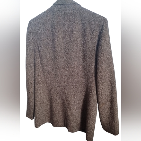 Womens' Blazer, 8,  Evan Picone Tweed Blazer, Brown, Classic Style - Picture 5 of 10